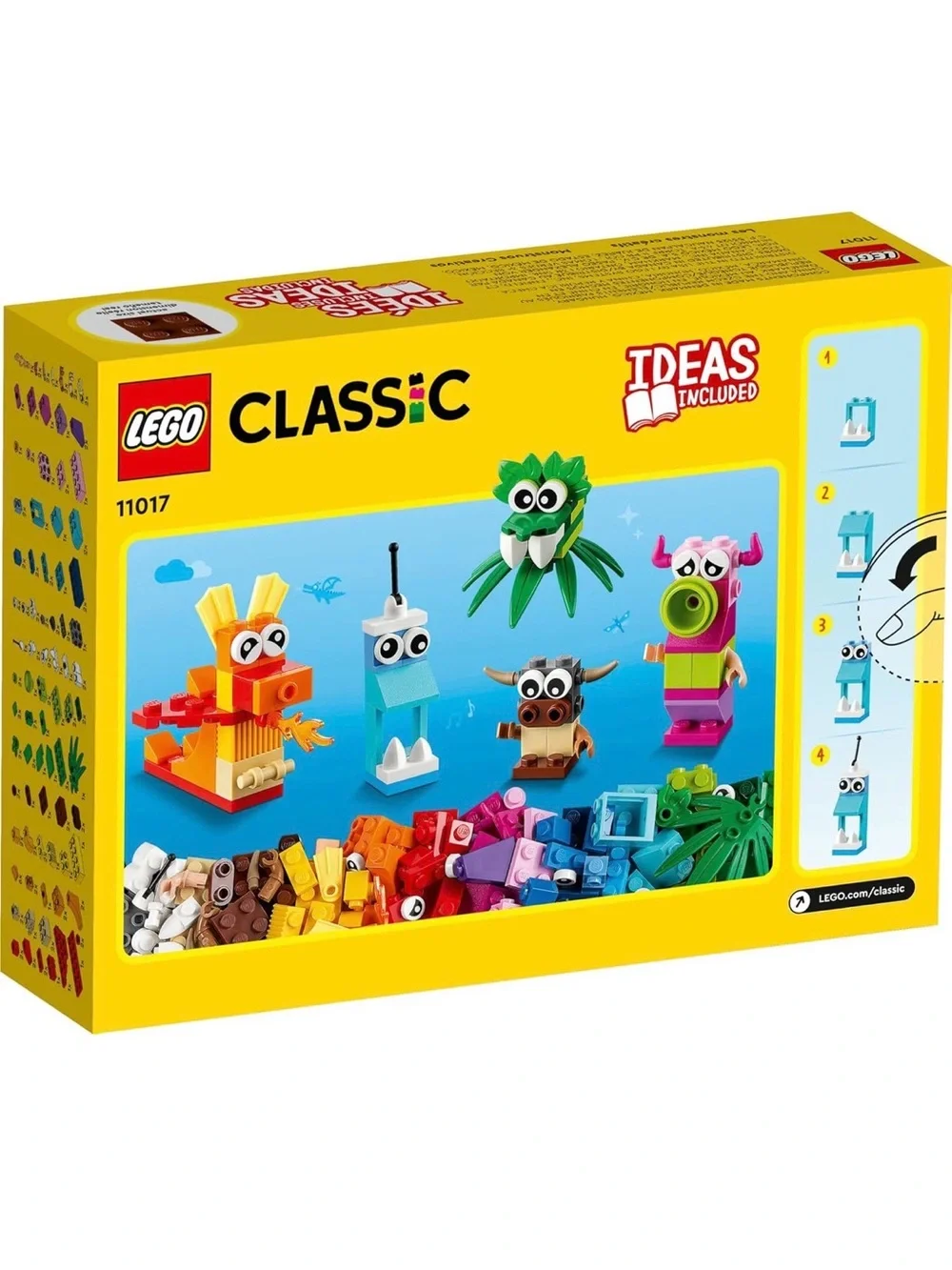 Lego 11017 Classic Creative Monsters 140 Pieces Age 4+ - New In Damaged Box